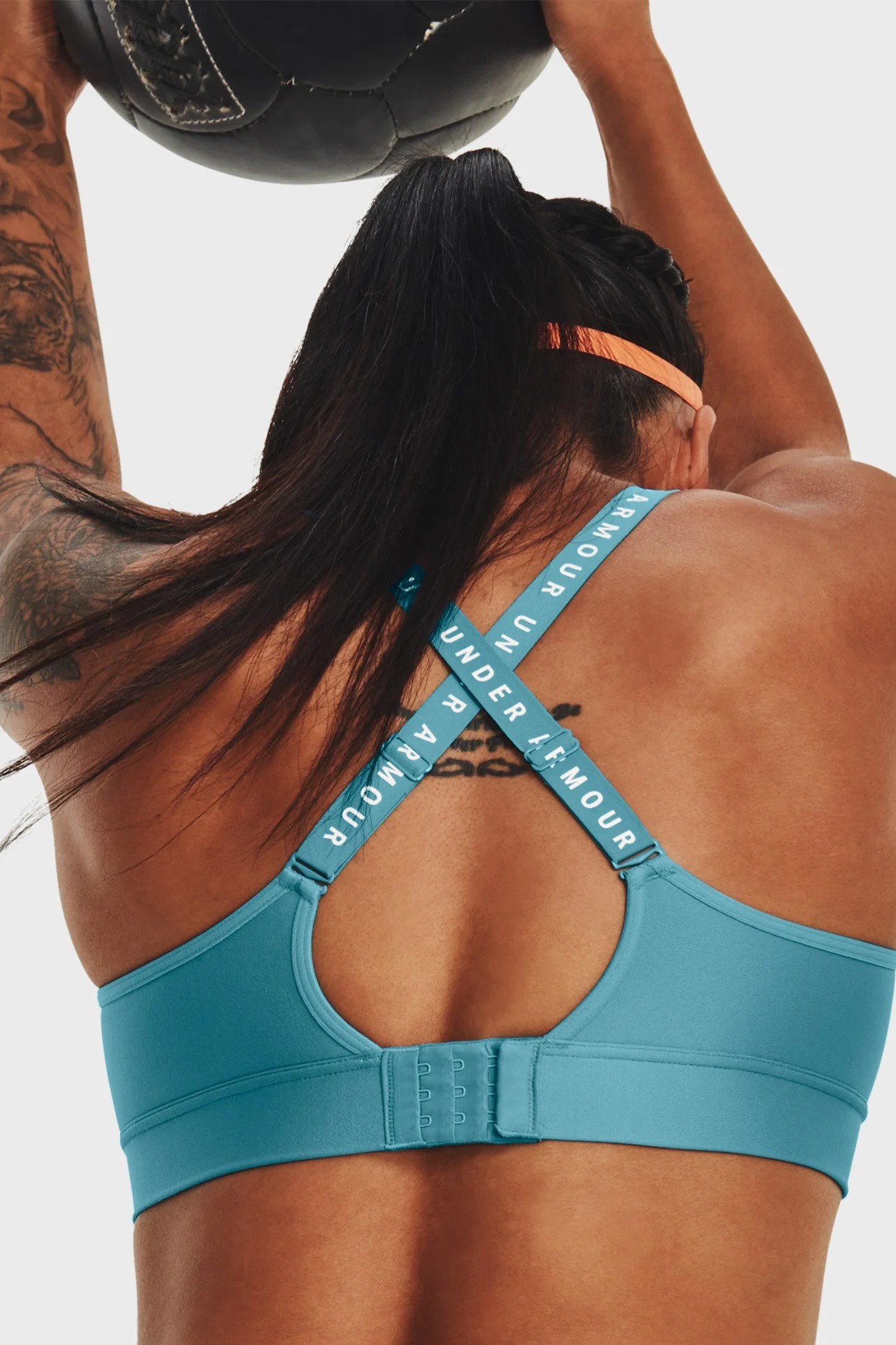 Бра женский Under Armour UA Infinity Mid Covered голубой 1363353-433 изображение 3