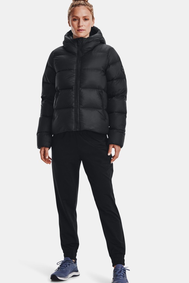 Куртка женская Under Armour UA STRM CGI DOWN JKT черная 1375442-001 изображение 4