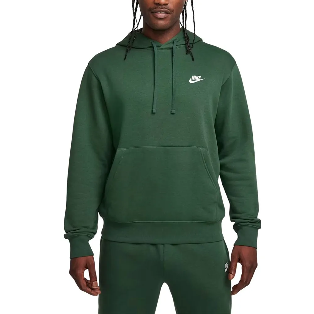 Толстовка чоловіча Nike M NSW CLUB HOODIE FZ BB зелена BV2645-323