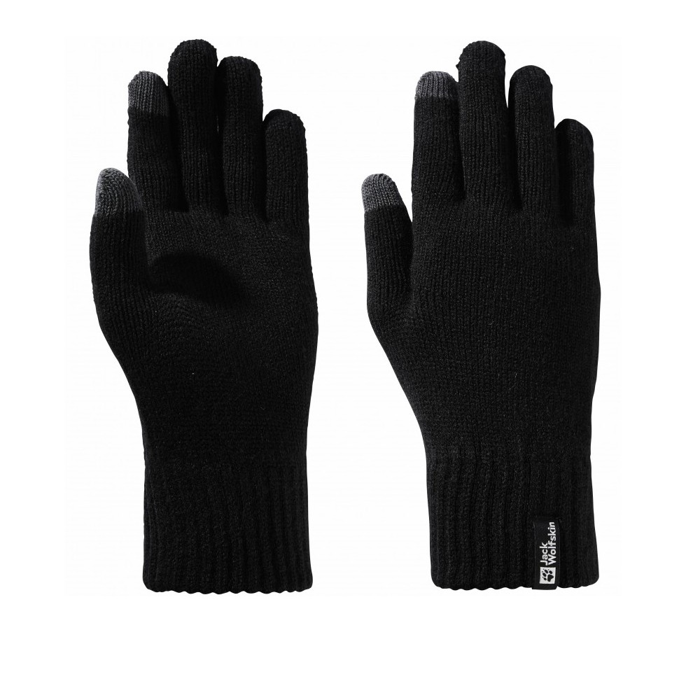 Перчатки мужские Jack Wolfskin RIB GLOVE черные 1911681-6000