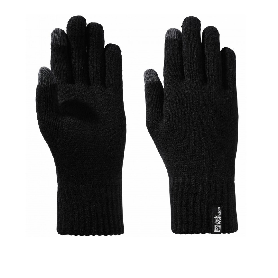 Перчатки мужские Jack Wolfskin RIB GLOVE черные 1911681-6000 изображение 1