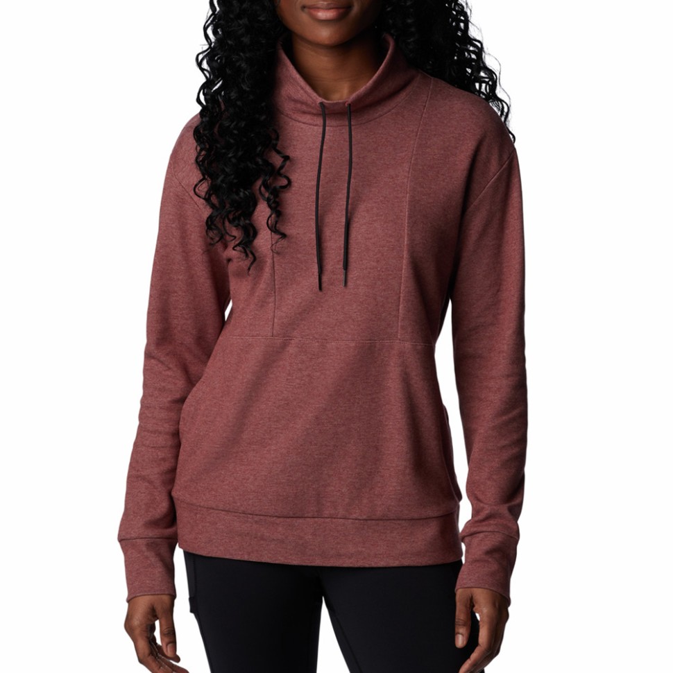 Толстовка жіноча Columbia Calico Basin™ Fleece Pullover бордова 2052291-679 — фото 1