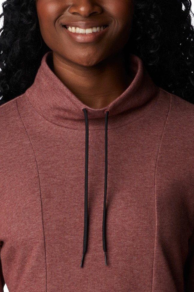 Толстовка женская Columbia Calico Basin™ Fleece Pullover бордовая 2052291-679 изображение 3