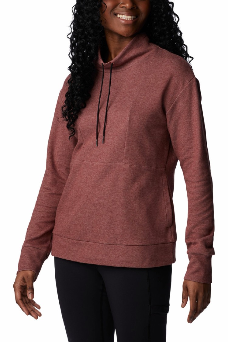Толстовка женская Columbia Calico Basin™ Fleece Pullover бордовая 2052291-679 изображение 4