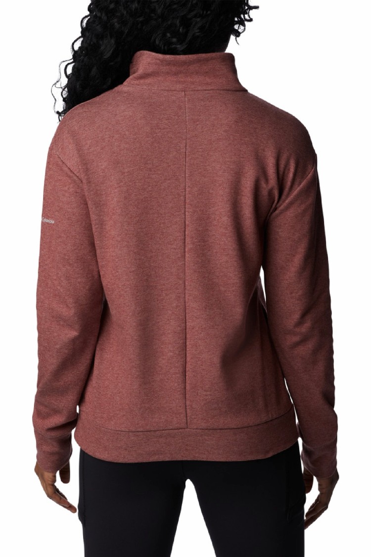 Толстовка женская Columbia Calico Basin™ Fleece Pullover бордовая 2052291-679 изображение 5