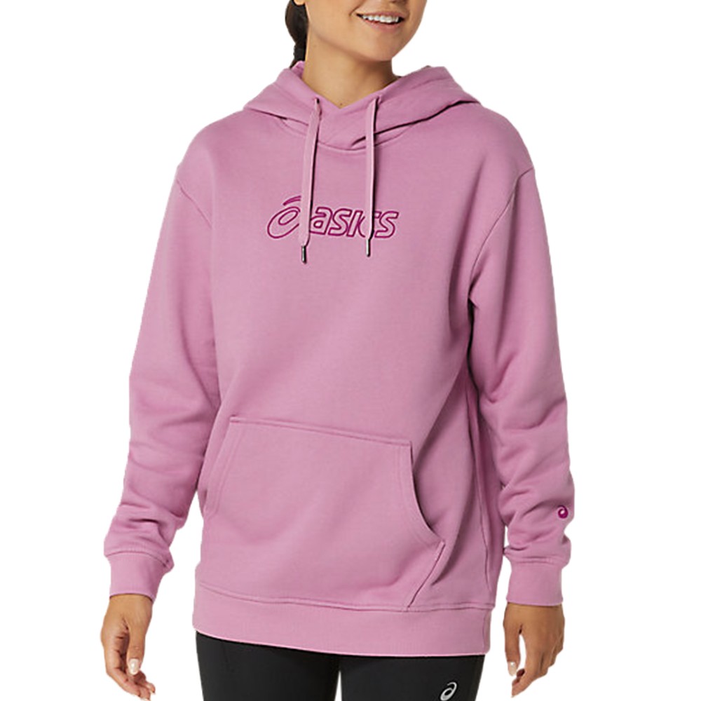 Толстовка женская Asics ASICS LOGO OTH HOODIE малиновая 2032C845-500