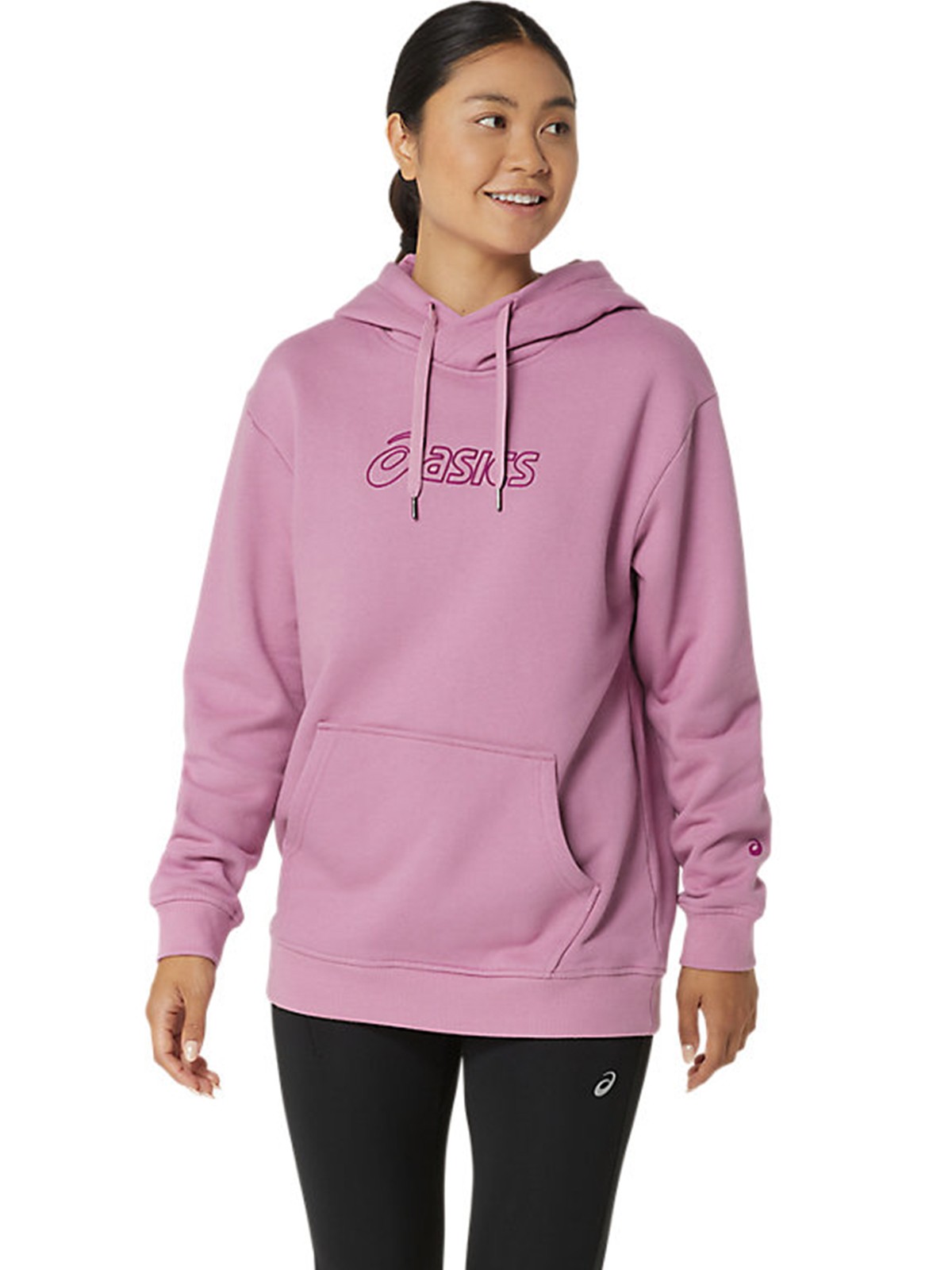 Толстовка жіноча Asics ASICS LOGO OTH HOODIE малинова 2032C845-500 изображение 2