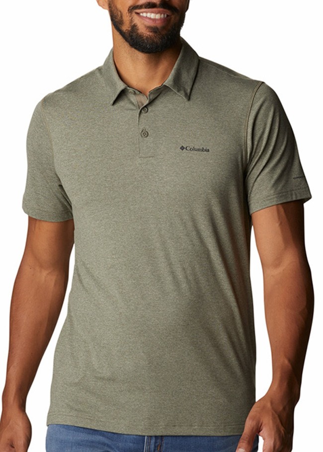 Поло мужское Columbia TECH TRAIL™ POLO зеленое 1768701-397 изображение 2