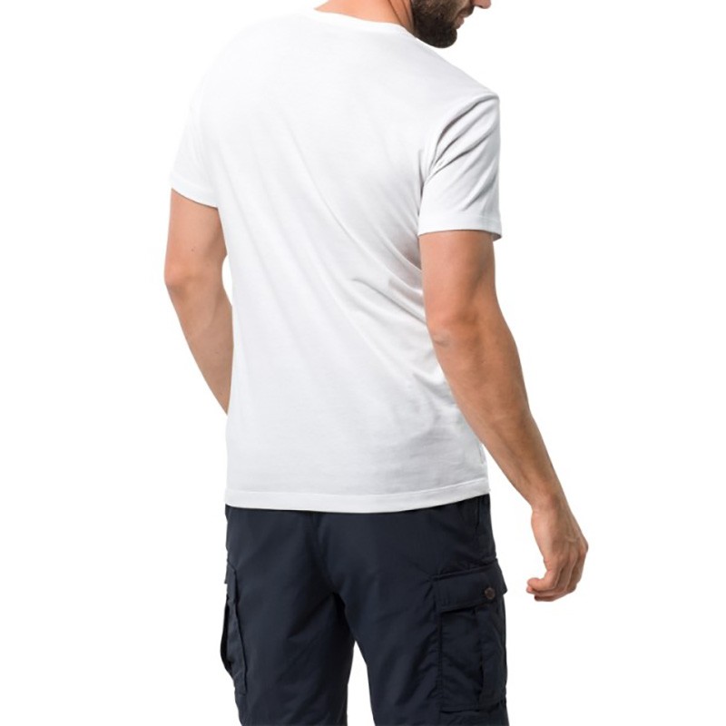 Футболка мужская Jack Wolfskin белая 1805641-5018 изображение 2