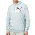 Толстовка мужская Puma ESS+ 2 Col Big Logo Hoodie голубая 58676528