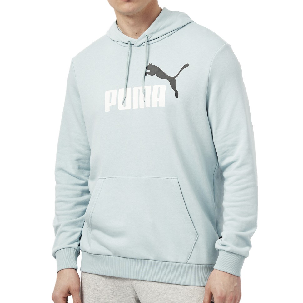 Толстовка чоловіча Puma ESS+ 2 Col Big Logo Hoodie блакитна 58676528 — фото 1