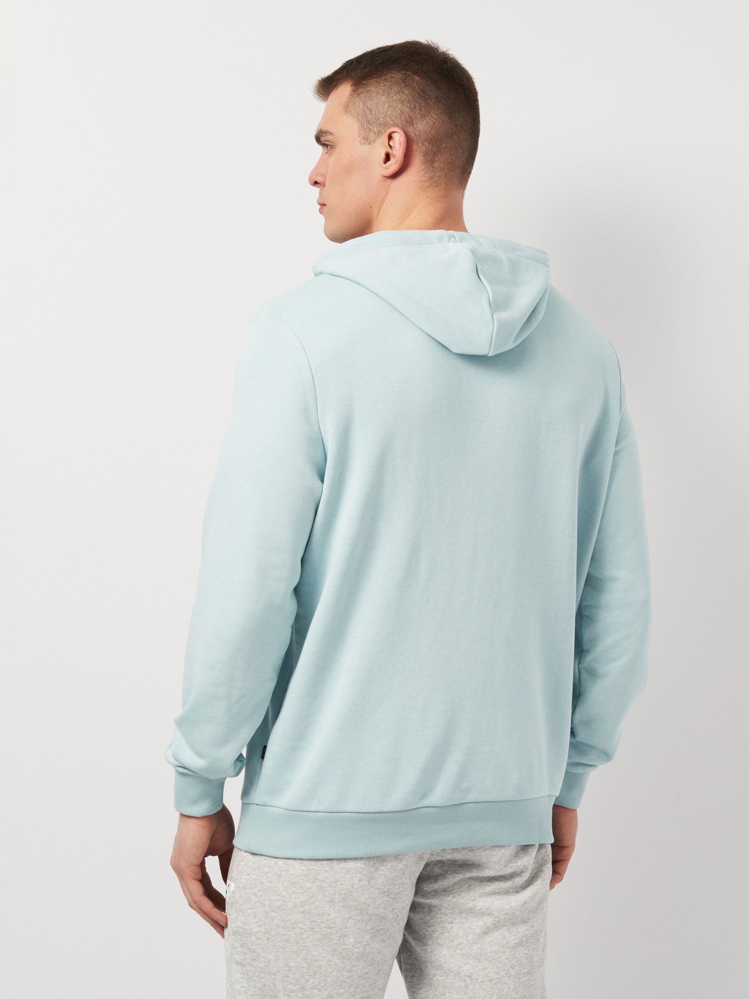 Толстовка чоловіча Puma ESS+ 2 Col Big Logo Hoodie блакитна 58676528 изображение 3