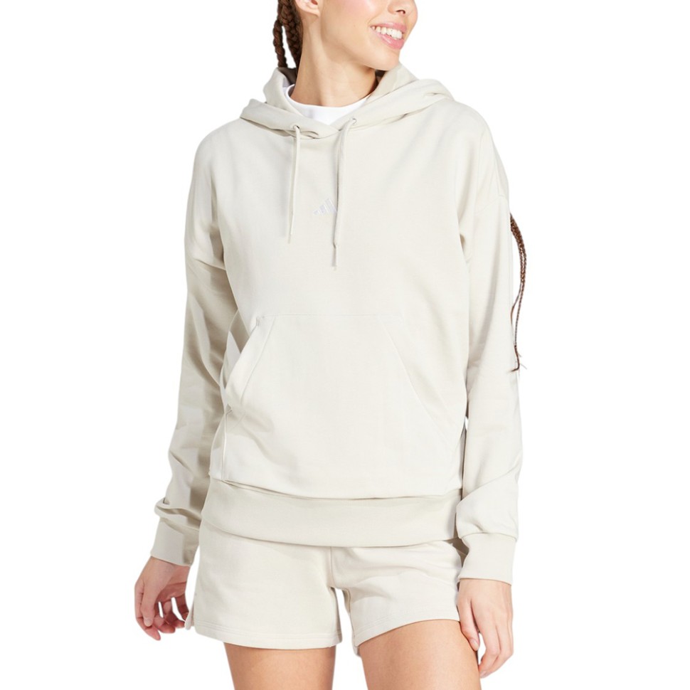 Толстовка женская Adidas W SL FT HD бежевая JC5934 изображение 1