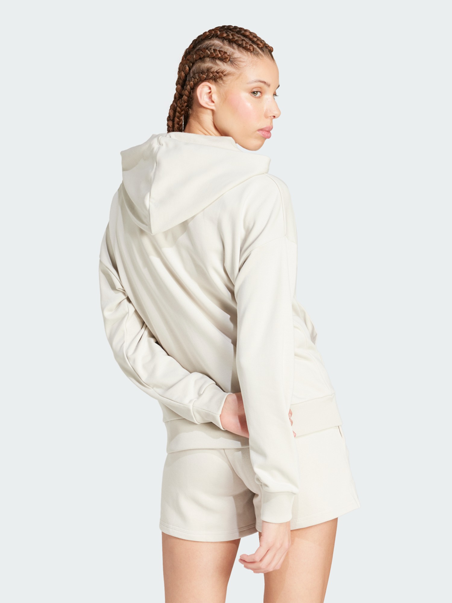 Толстовка жіноча Adidas W SL FT HD бежева JC5934 изображение 3