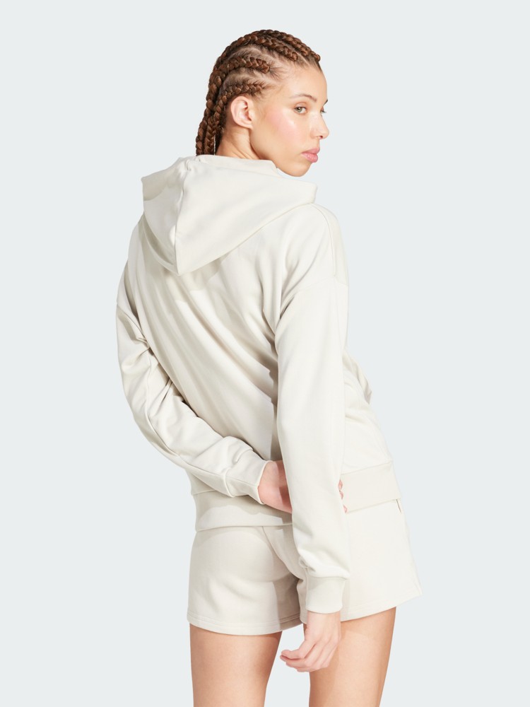 Толстовка женская Adidas W SL FT HD бежевая JC5934 изображение 3