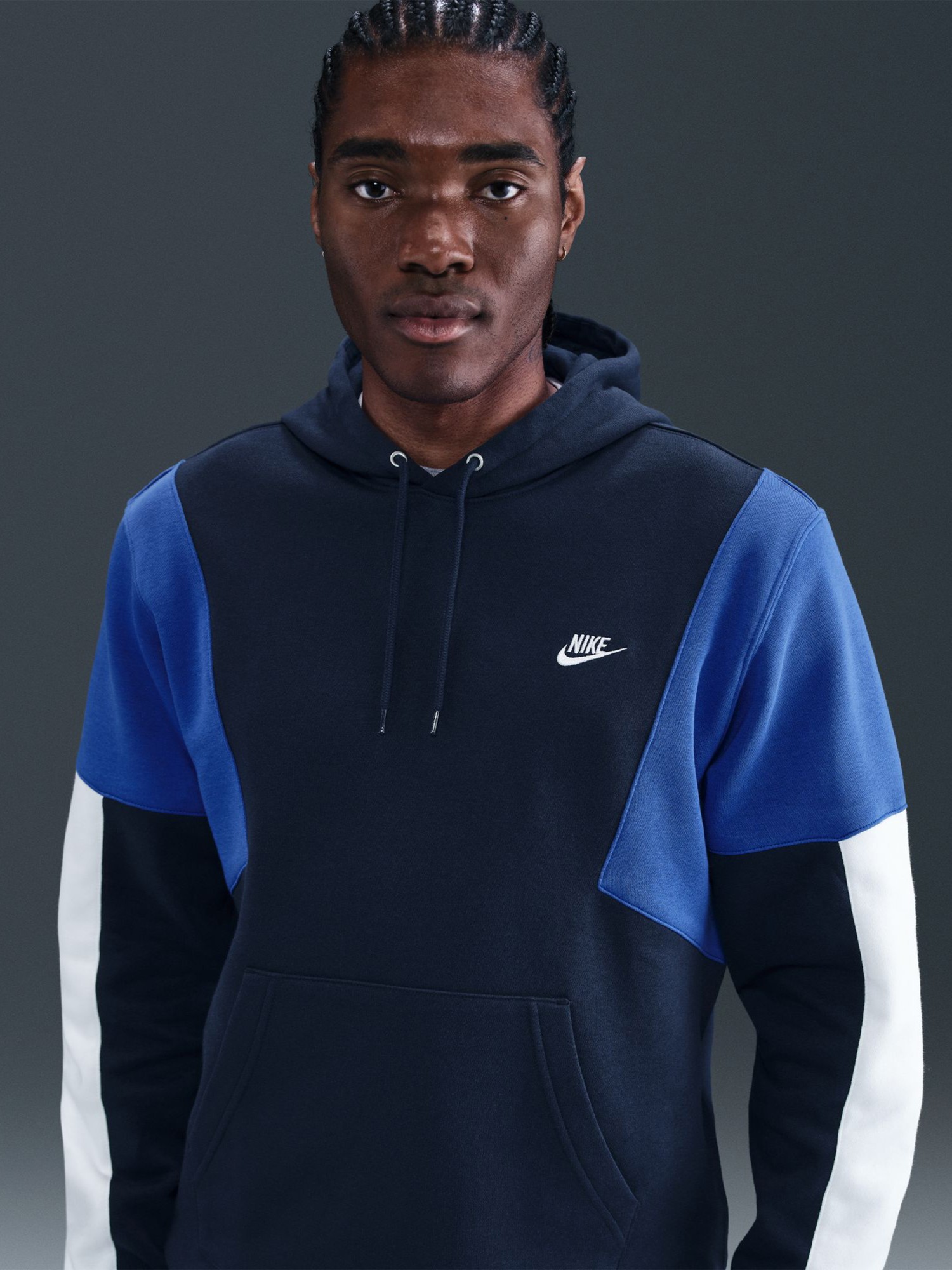 Костюм мужской Nike M NK CLUB FLEECE HDED TRACK GX темно-синий HV1165-451 изображение 4