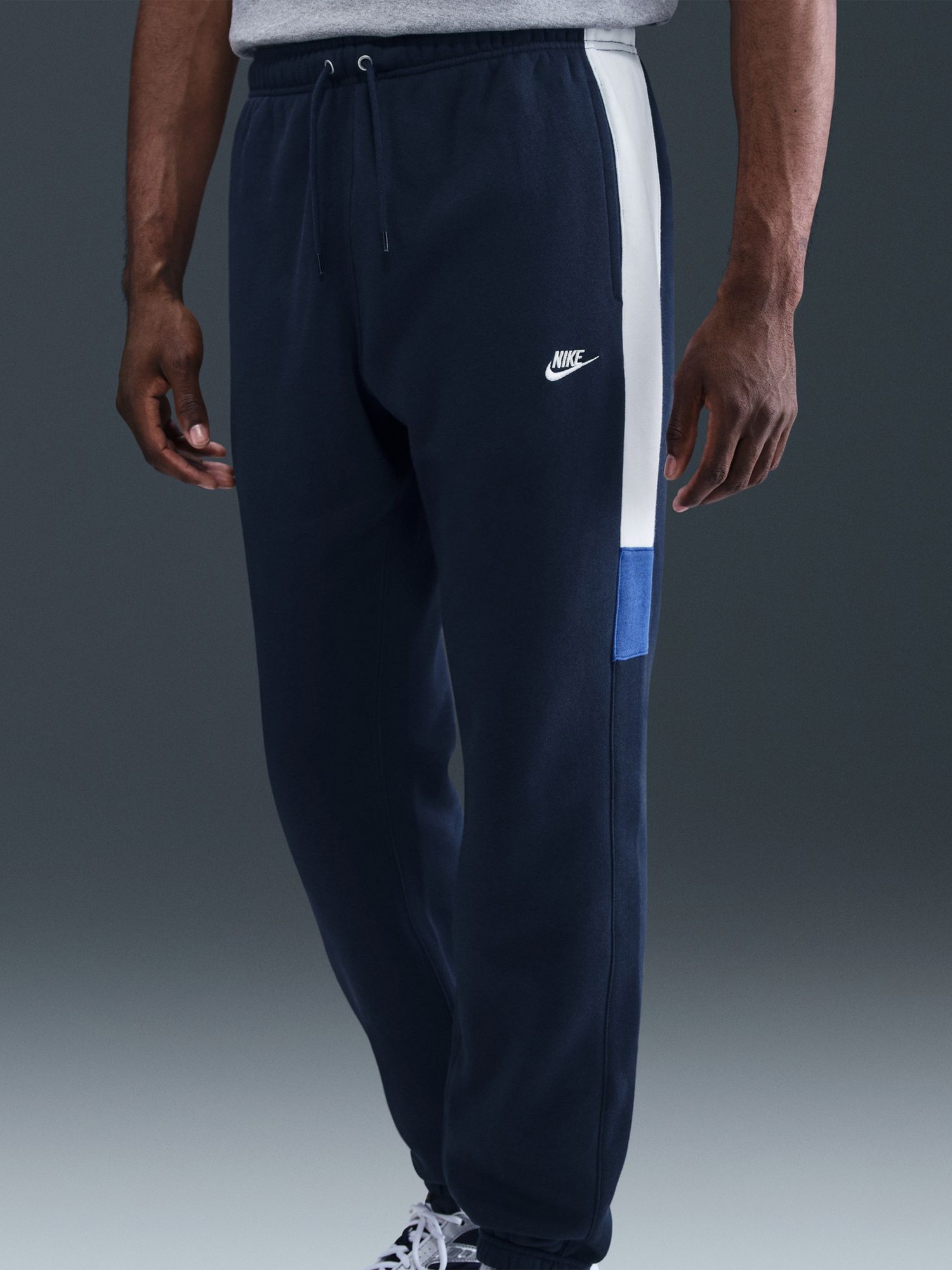 Костюм мужской Nike M NK CLUB FLEECE HDED TRACK GX темно-синий HV1165-451 изображение 6