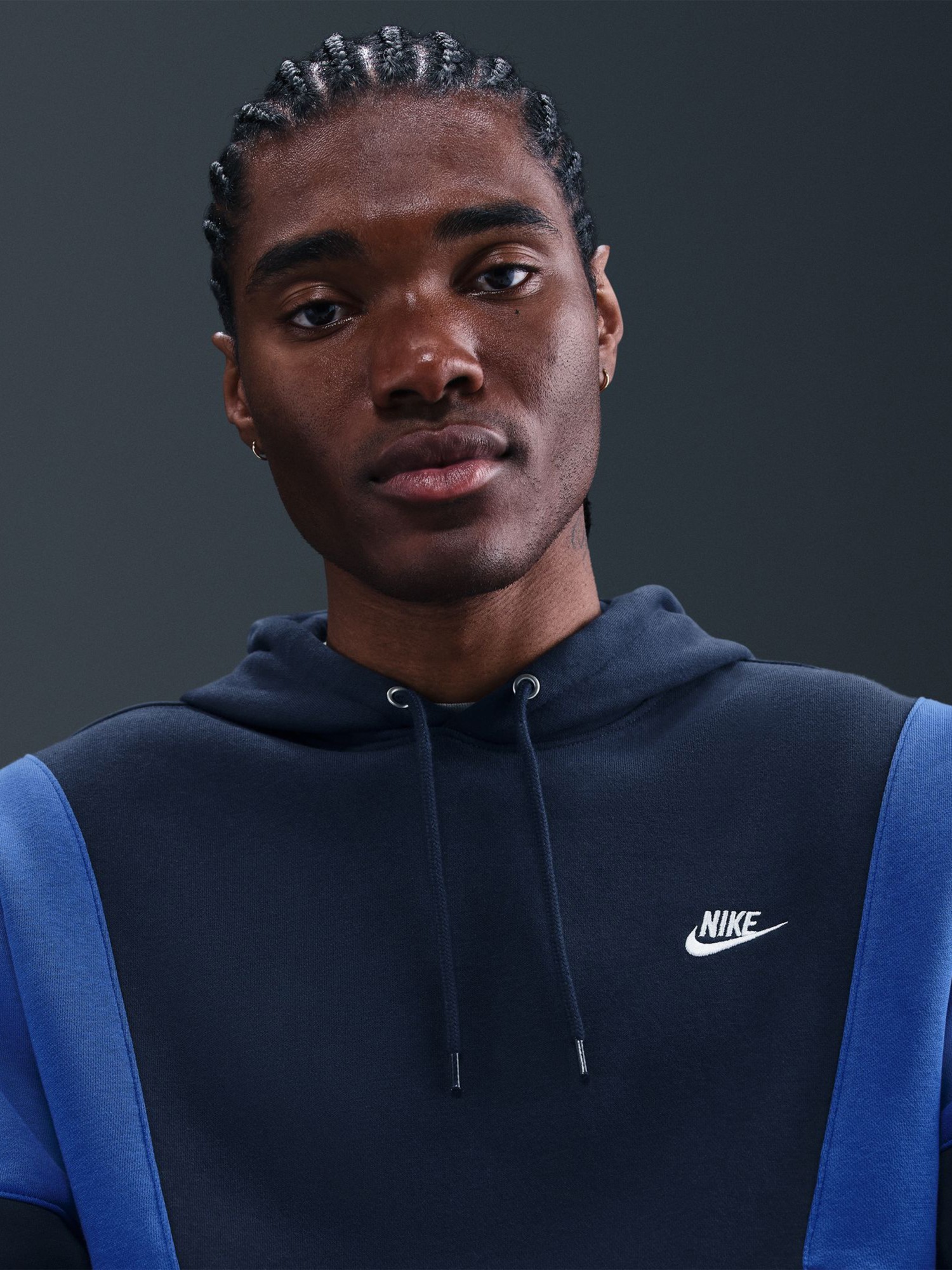Костюм мужской Nike M NK CLUB FLEECE HDED TRACK GX темно-синий HV1165-451 изображение 7