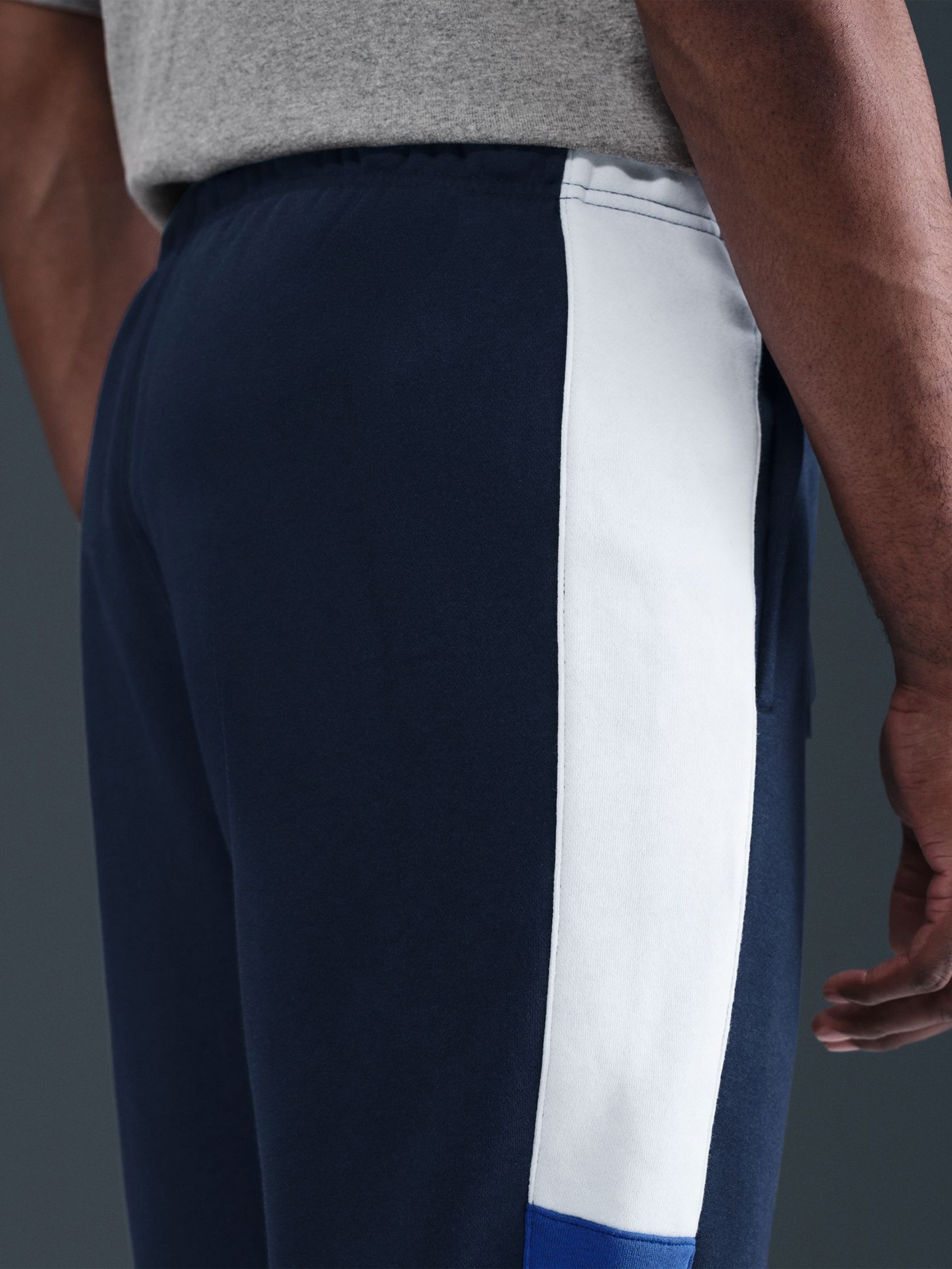 Костюм мужской Nike M NK CLUB FLEECE HDED TRACK GX темно-синий HV1165-451 изображение 8