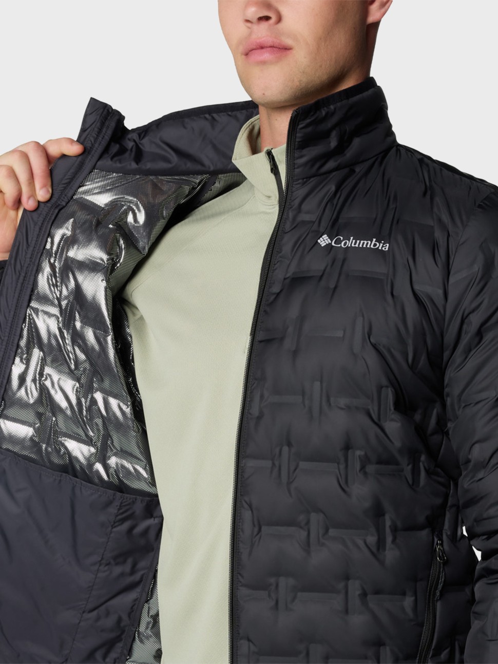 Куртка чоловіча Columbia Delta Ridge™ II Down Jacket чорна 2086241-010 — фото 5