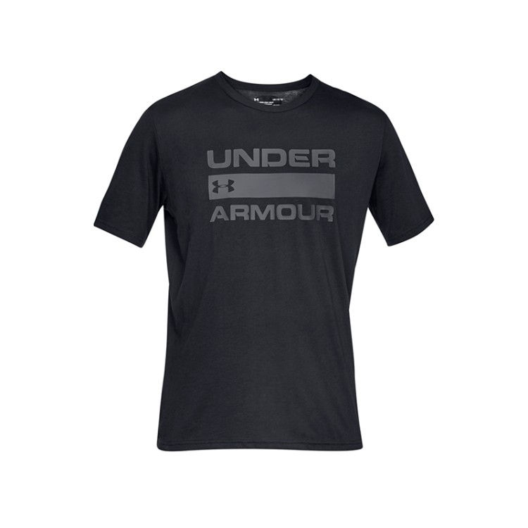 Футболка чоловіча Under Armour Ua Team Issue Wordmark Ss чорна 1329582-001 изображение 1