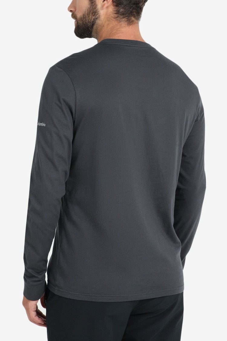  Футболка с длинным рукавом мужская Columbia Blue Reef™ LS Graphic Tee черная 1937541-011 изображение 3