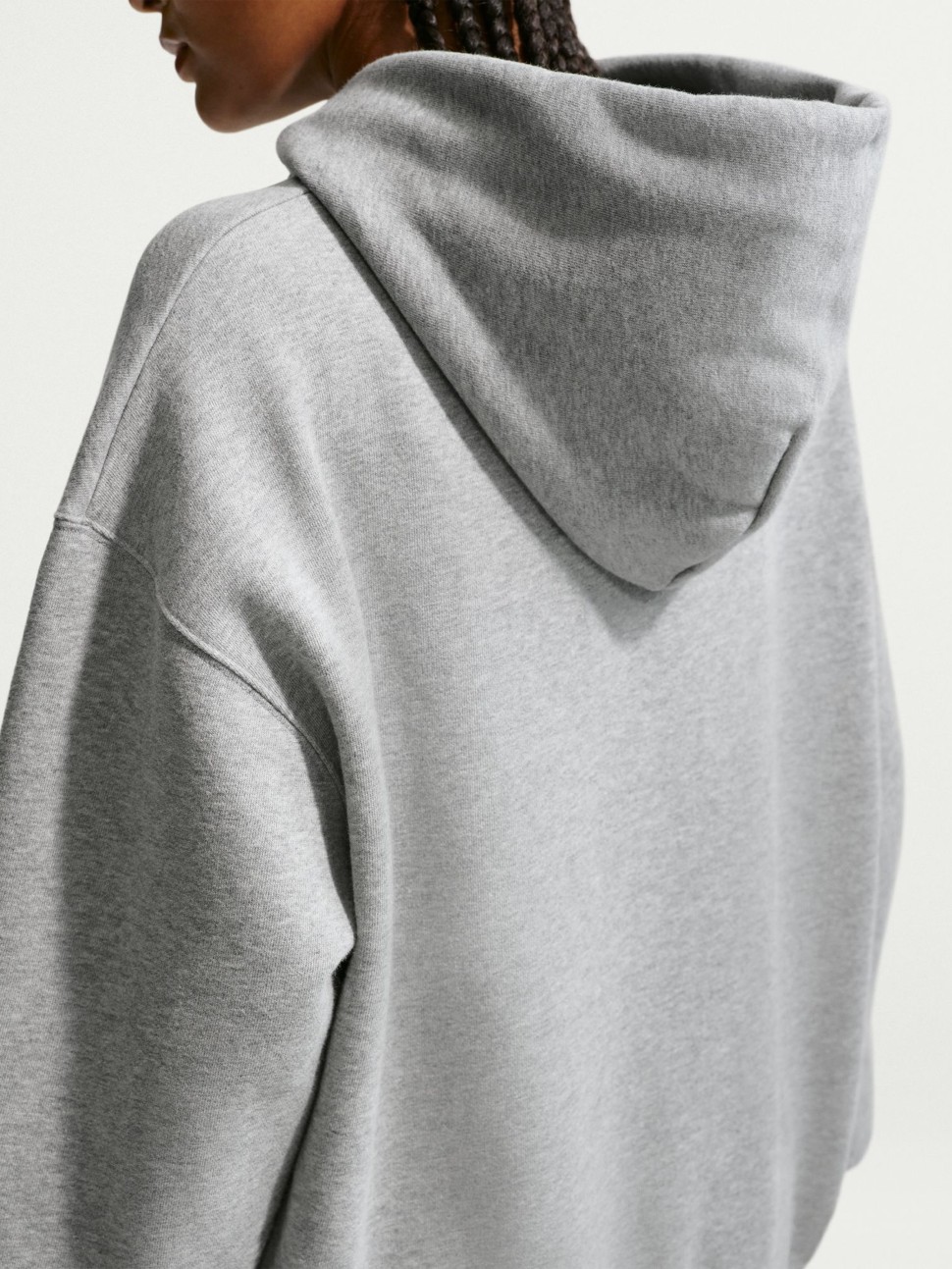 Women's sweatshirt Nike W NK STDO FLC MW OS FZ HDY gray IM8084-063 — photo 4 — Sport City Women's sweatshirt Nike W NK STDO FLC MW OS FZ HDY gray IM8084-063 — photo 4
