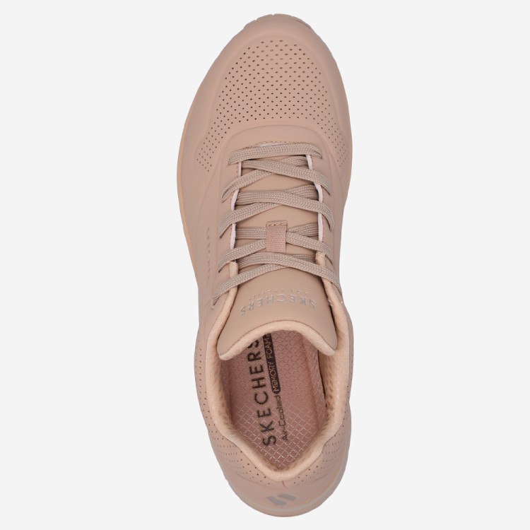 Кроссовки женские Skechers Uno - Stand On Air бежевые 73690 SND изображение 5