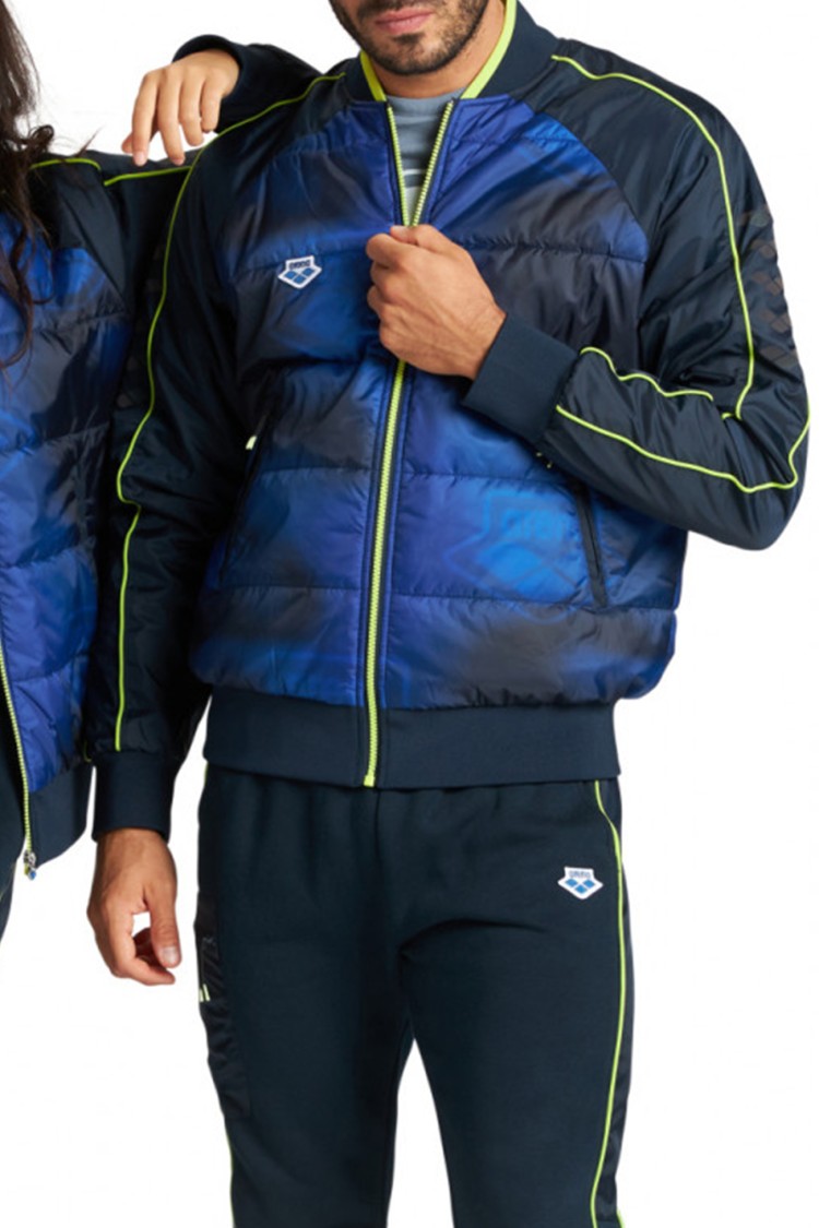 Куртка чоловіча Arena Quilted Bomber Team Синій 004838-777  изображение 5