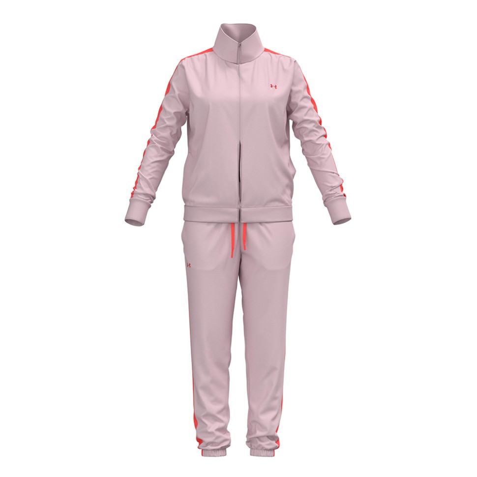 Костюм женский Under Armour Tricot Tracksuit розовый 1365147-676 — фото 1