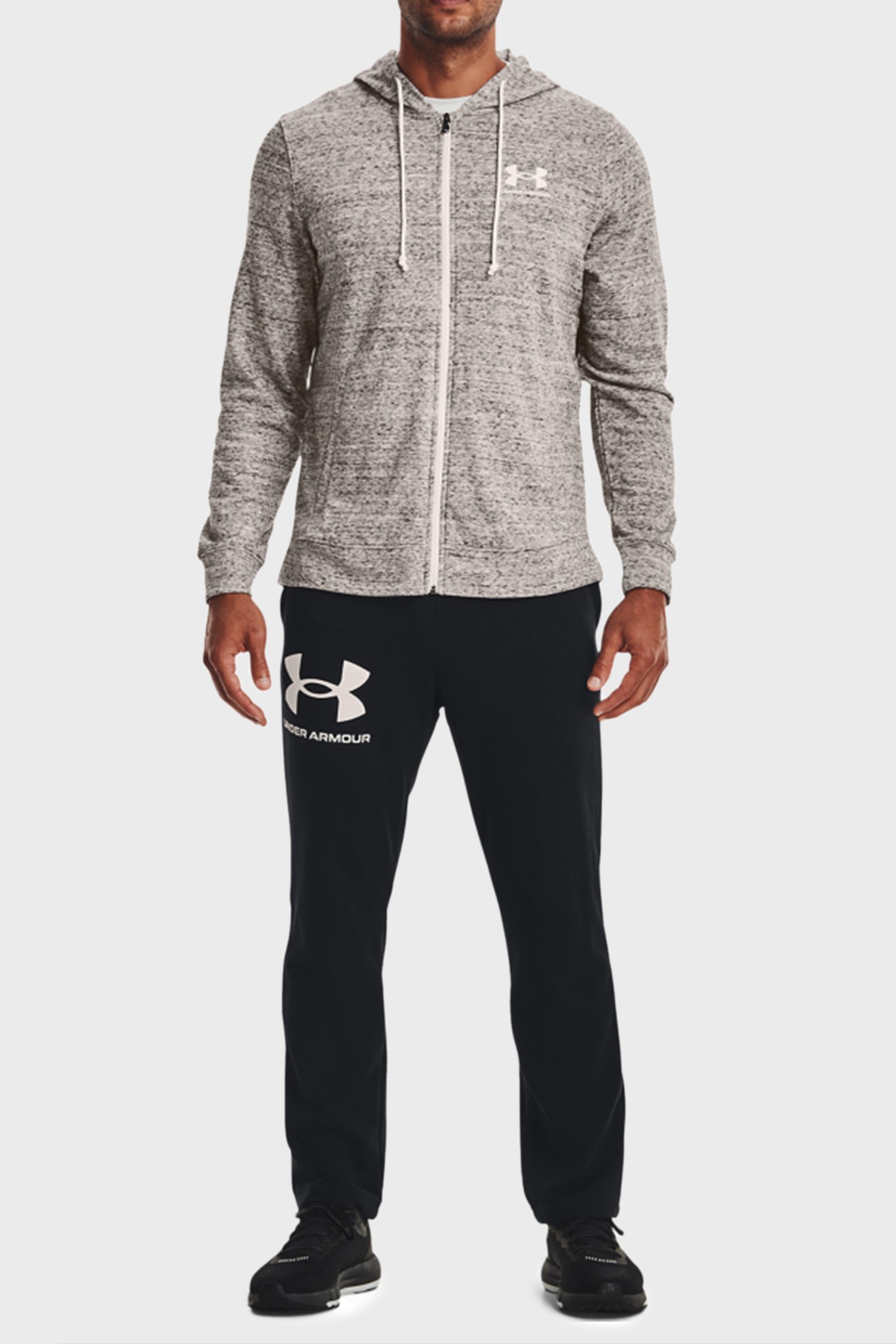 Толстовка чоловіча Rival Terry LC FZ сіра 1370409-112 изображение 2