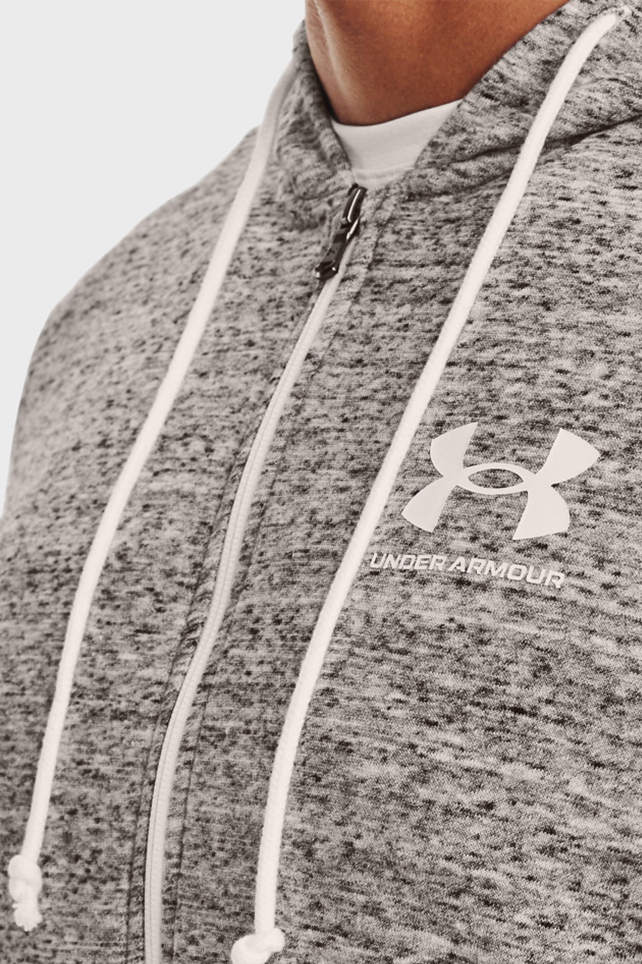 Толстовка чоловіча Rival Terry LC FZ сіра 1370409-112 изображение 4