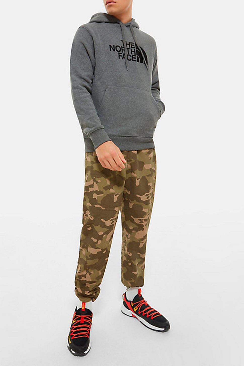 Худі чоловічий The North Face M DREW PEAK PULLOVER HOODIE сірий NF00AHJYLXS1 — фото 2