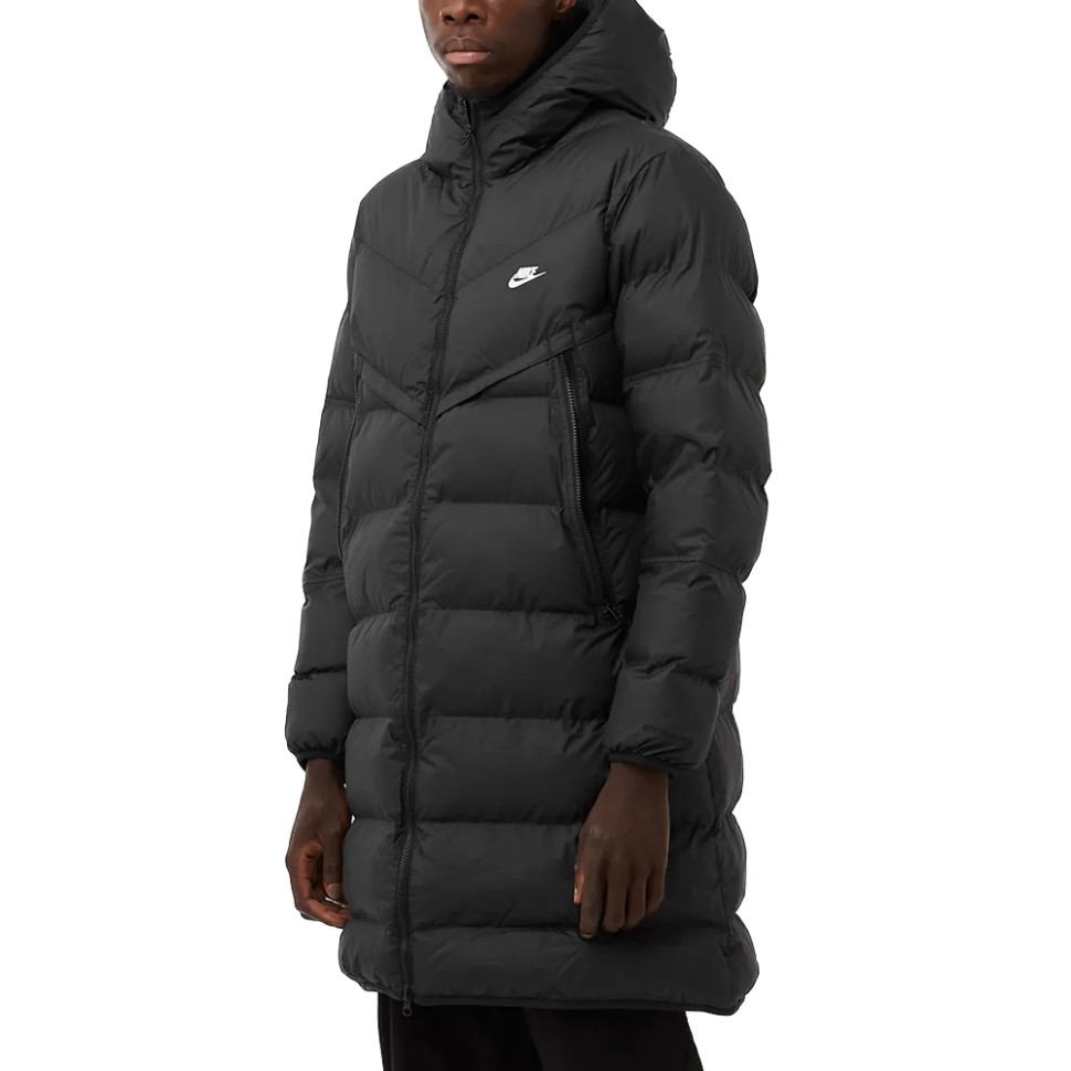 Куртка чоловіча Nike M Nk Sf Wr Pl-Fld Hd Parka чорна DR9609-010 — фото 1