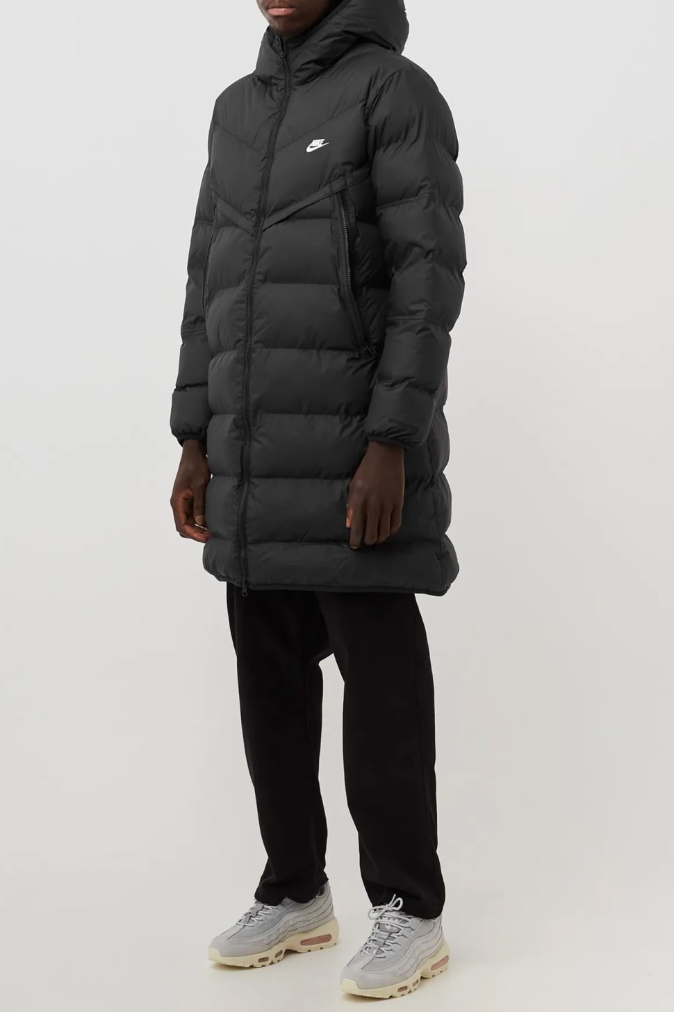Куртка чоловіча Nike M Nk Sf Wr Pl-Fld Hd Parka чорна DR9609-010 — фото 2