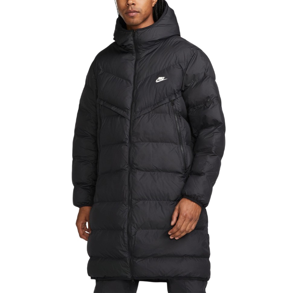 Куртка мужская Nike M Nk Sf Wr Pl-Fld Hd Parka черная DR9609-010 — фото 6