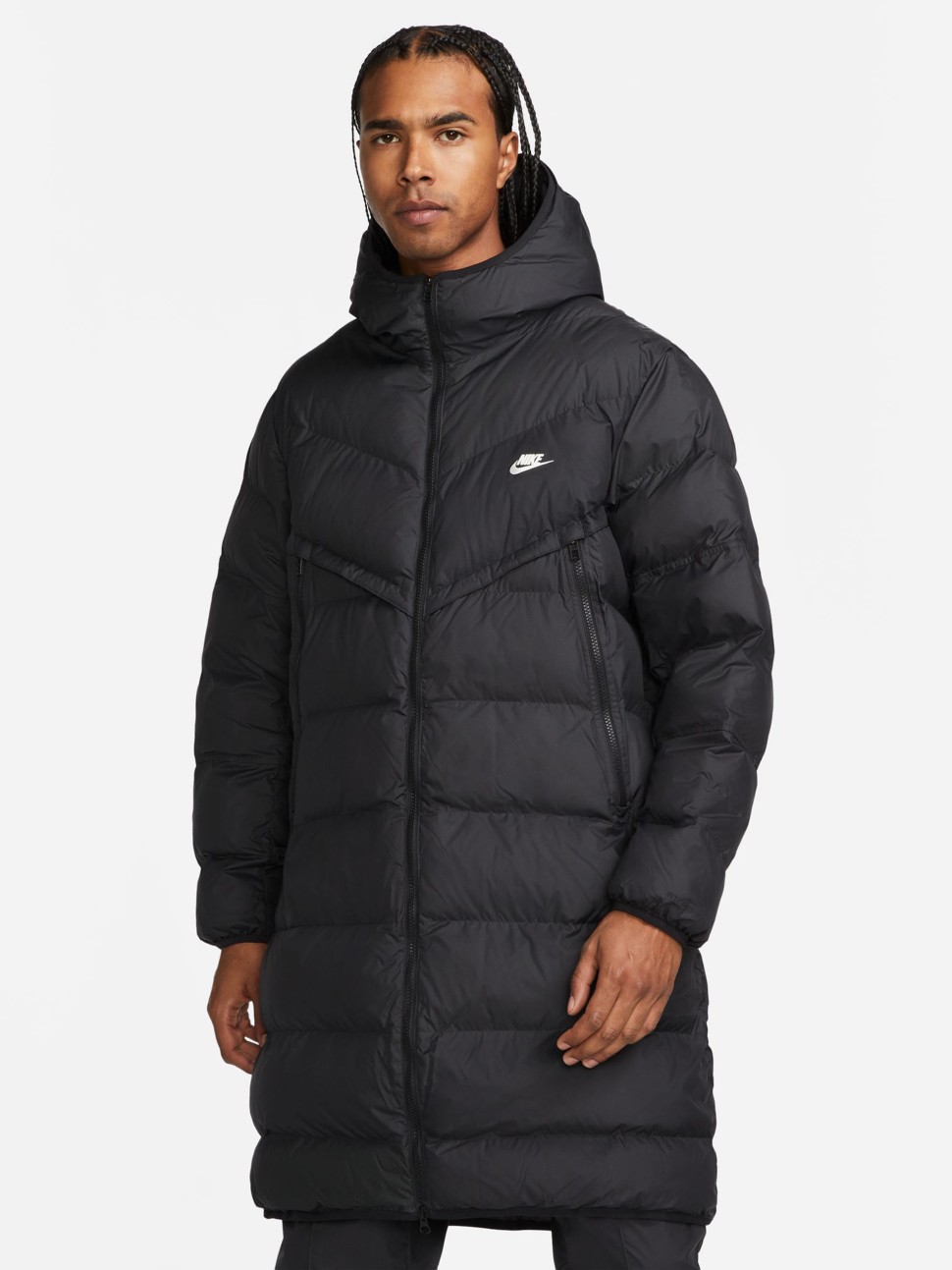 Куртка мужская Nike M Nk Sf Wr Pl-Fld Hd Parka черная DR9609-010 — фото 7