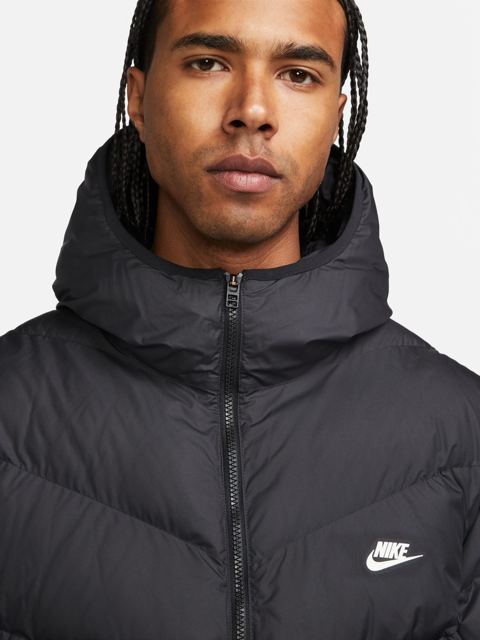 Куртка мужская Nike M Nk Sf Wr Pl-Fld Hd Parka черная DR9609-010 — фото 9
