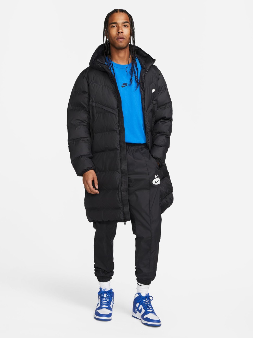 Куртка мужская Nike M Nk Sf Wr Pl-Fld Hd Parka черная DR9609-010 — фото 12