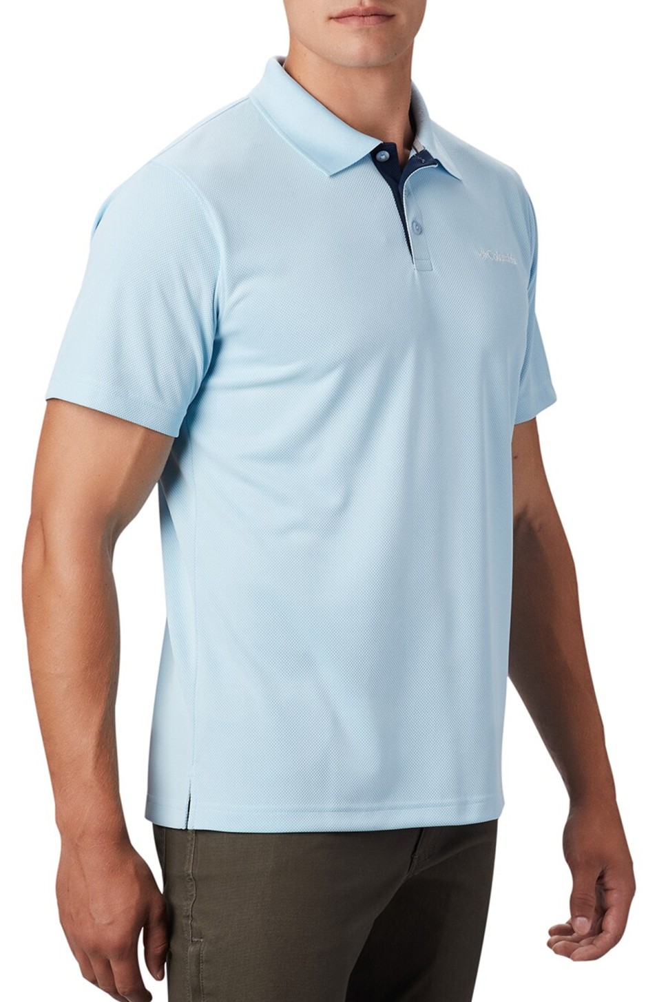Футболка чоловіча Columbia Utilizer™ Polo блакитна 1772051-427 — фото 4 — Sport City Футболка чоловіча Columbia Utilizer™ Polo блакитна 1772051-427 — фото 4