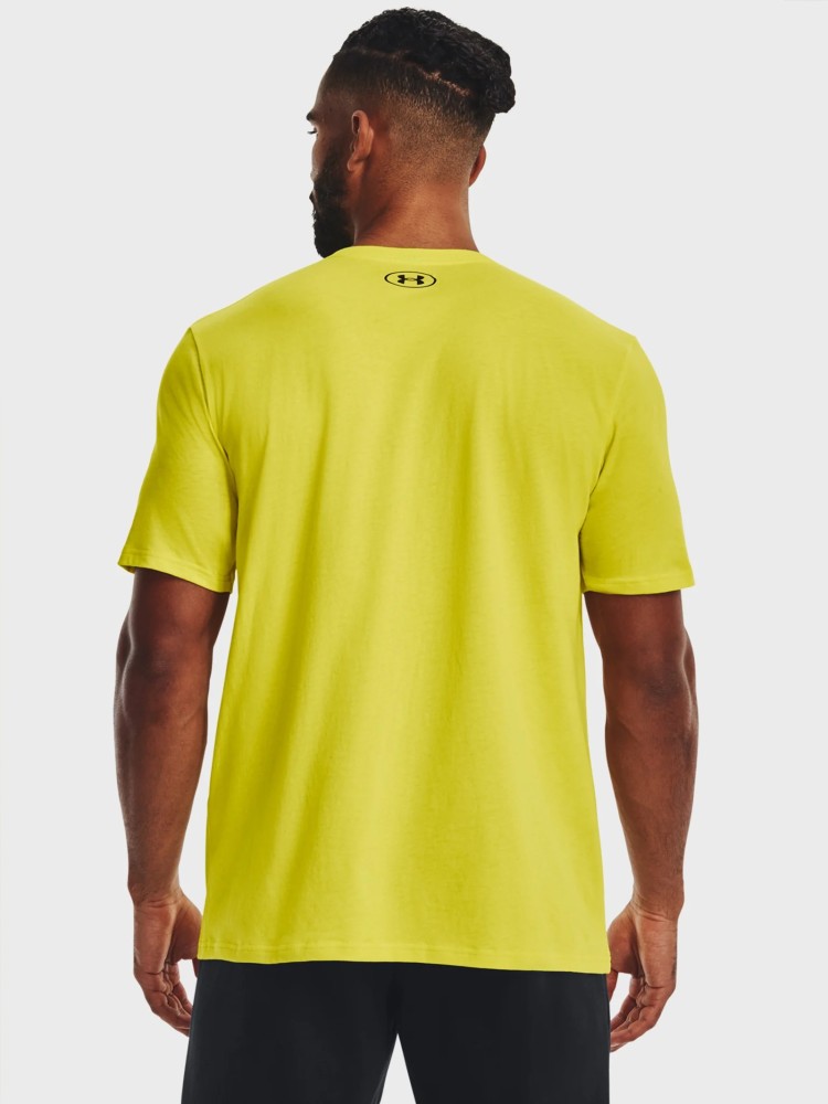 Футболка мужская Under Armour UA TEAM ISSUE WORDMARK SS желтая 1329582-799 изображение 4