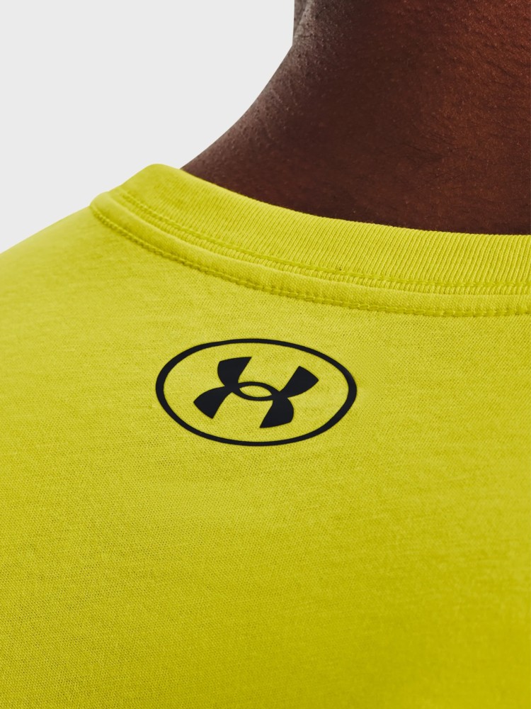 Футболка мужская Under Armour UA TEAM ISSUE WORDMARK SS желтая 1329582-799 изображение 5