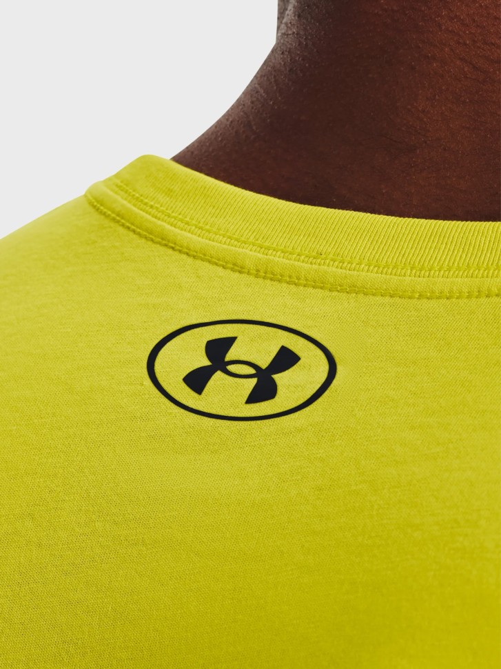 Футболка мужская Under Armour UA TEAM ISSUE WORDMARK SS желтая 1329582-799 изображение 5