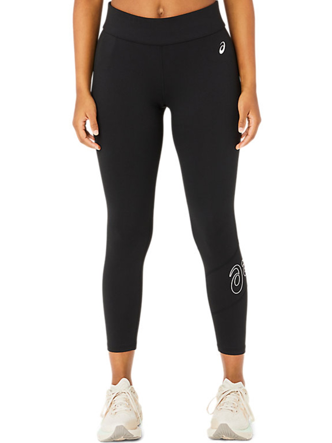 Леггинсы женские Asics ASICS LOGO 7/8 TIGHT черные 2032C943-001 изображение 2