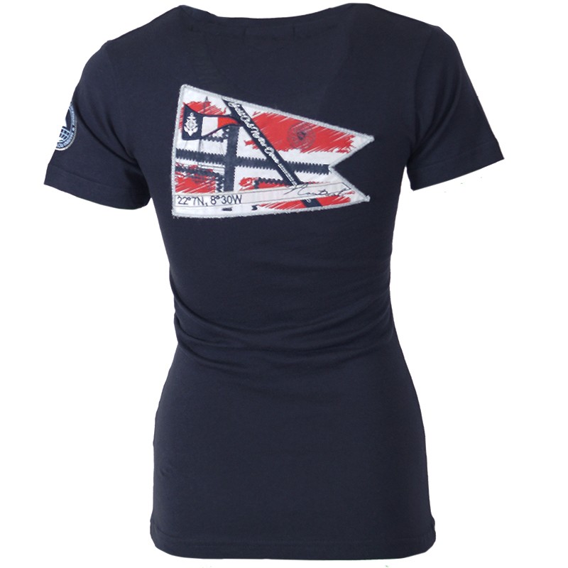 Футболка жіноча Geographical Norway синя SQ642F-450 изображение 2