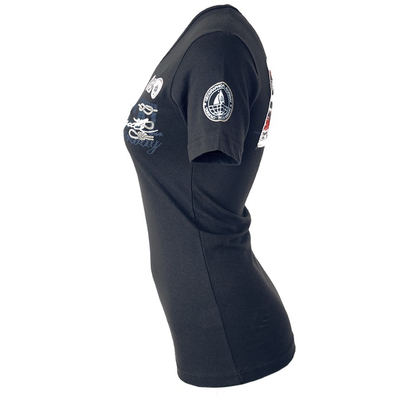 Футболка жіноча Geographical Norway синя SQ642F-450 изображение 3