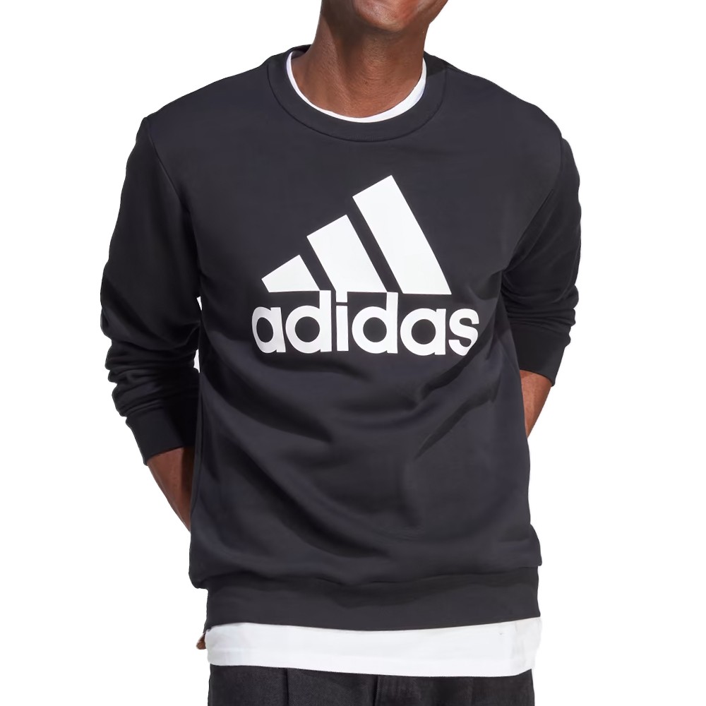 Толстовка мужская Adidas M BL FL SWT черная IB3995 изображение 1