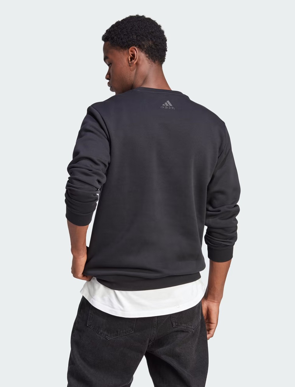 Толстовка чоловіча Adidas M BL FL SWT чорна IB3995 — фото 3