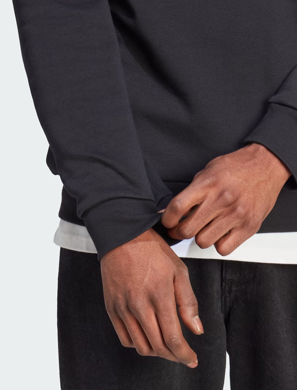 Толстовка мужская Adidas M BL FL SWT черная IB3995 изображение 5