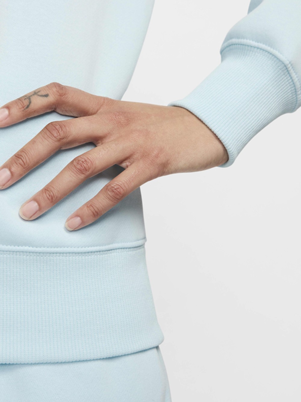 Толстовка женская Nike W NSW PHNX FLC STD CREW голубая DQ5751-474 изображение 5